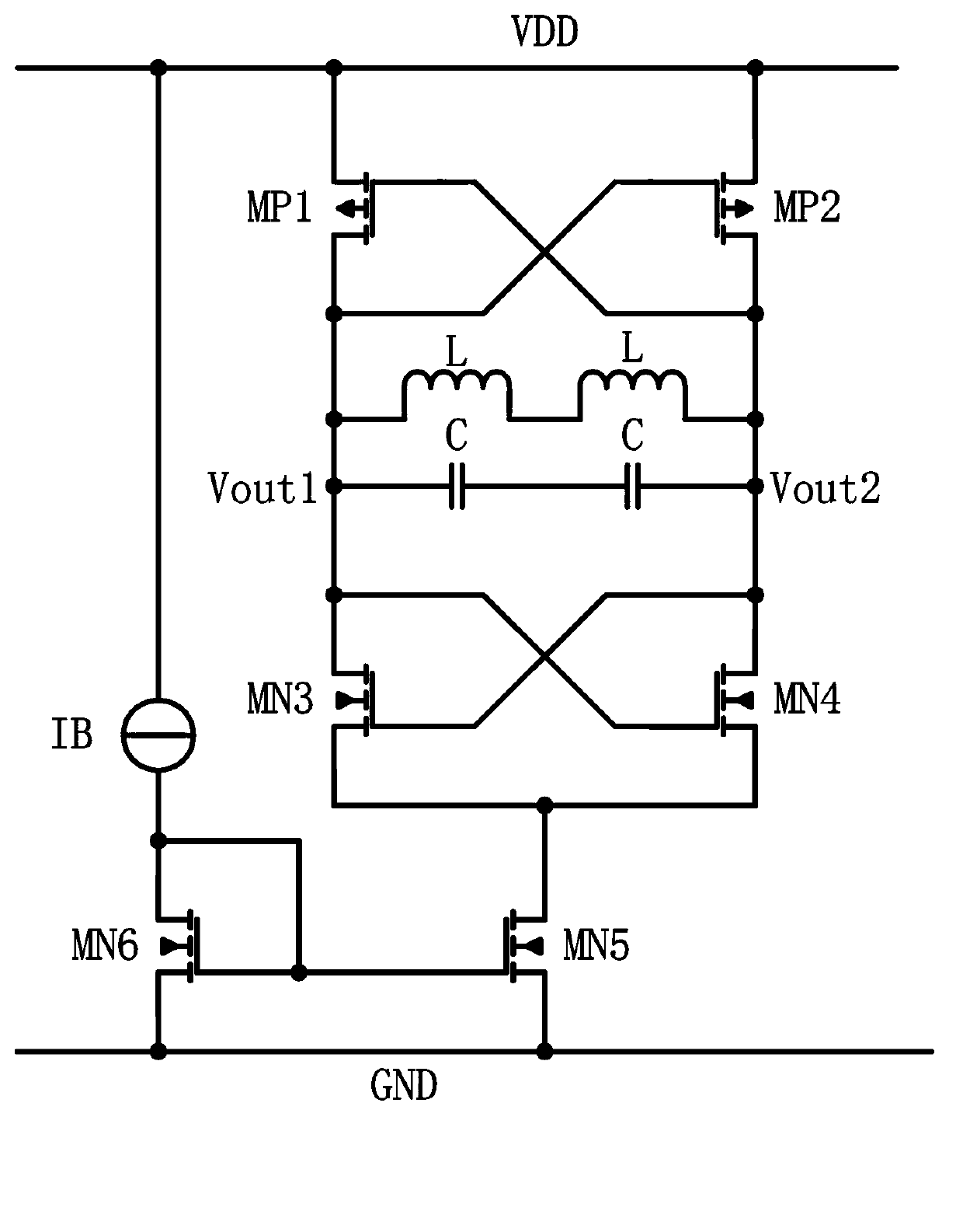 Voltage-controlled oscillator with feedback and circuit provided with the same