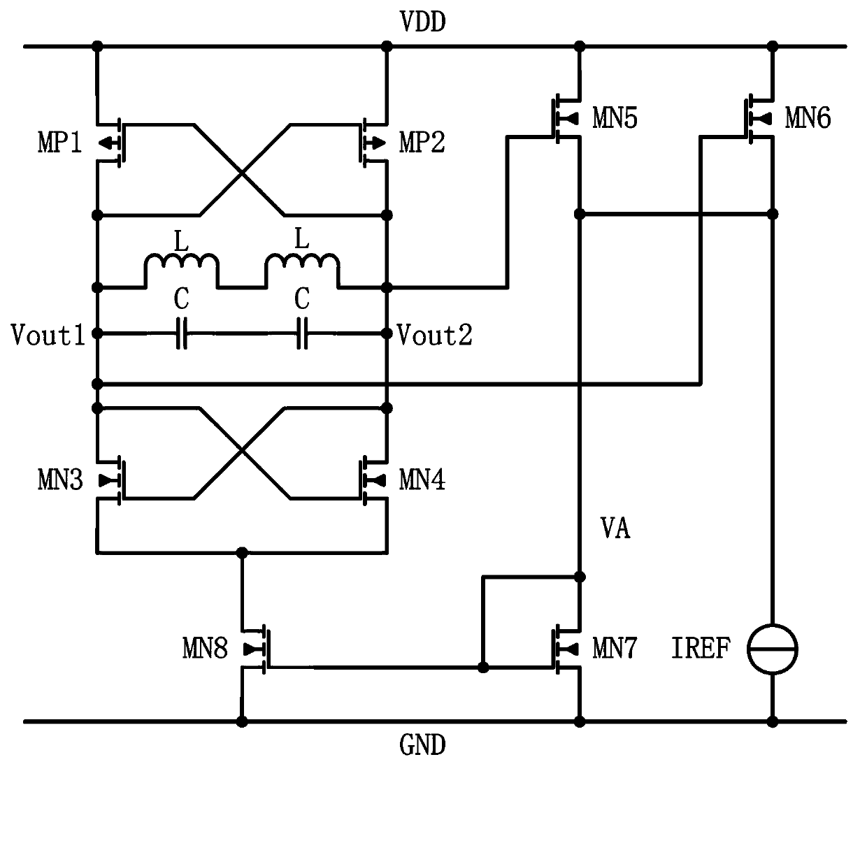 Voltage-controlled oscillator with feedback and circuit provided with the same