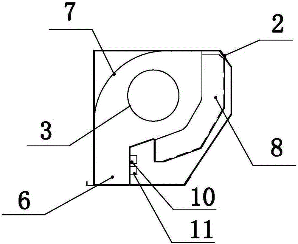 Air blowing convection air curtain