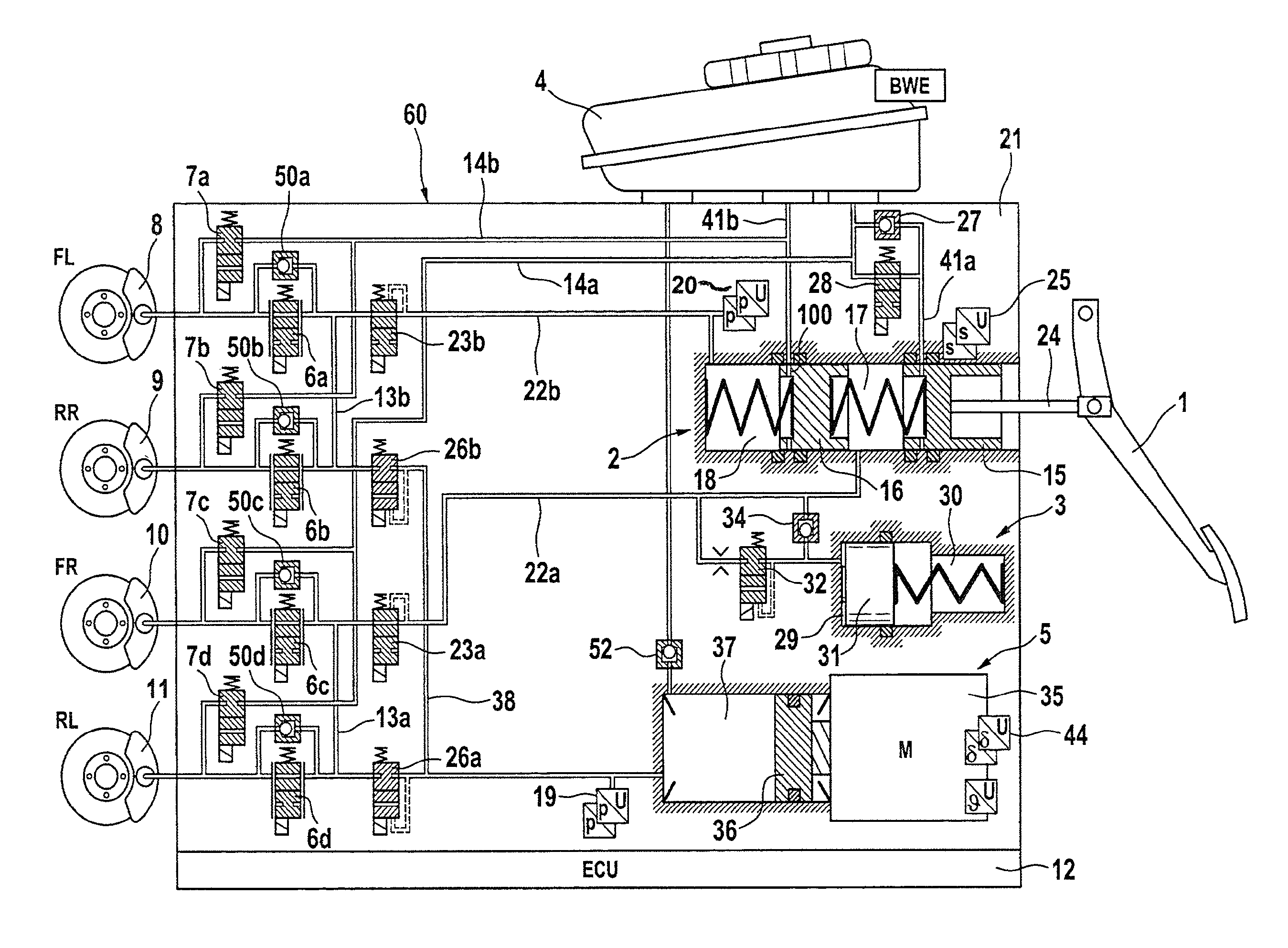 Method for providing haptic information to the driver of a motor vehicle