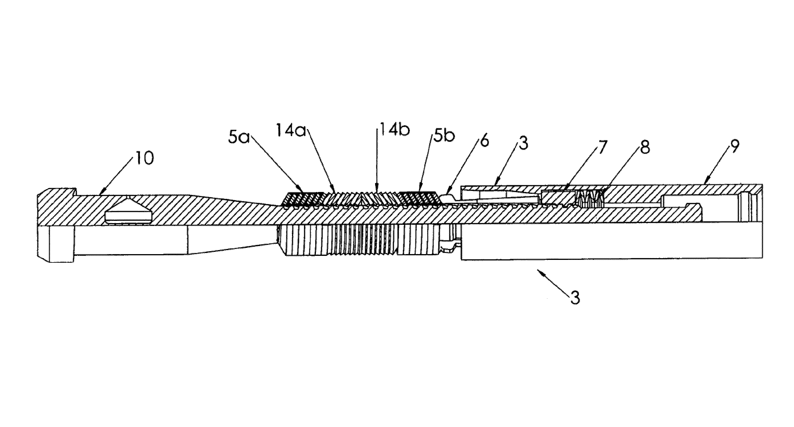 Sealing and anchoring device for use in a well
