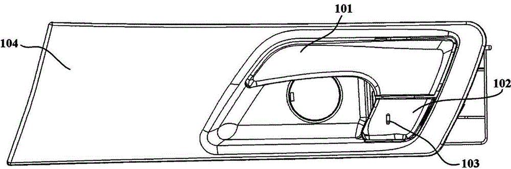 Internal-opening handle assembly of vehicle door and vehicle using assembly