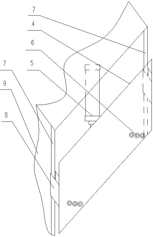 Material blocking and pushing device for electronic cut-to-size saw