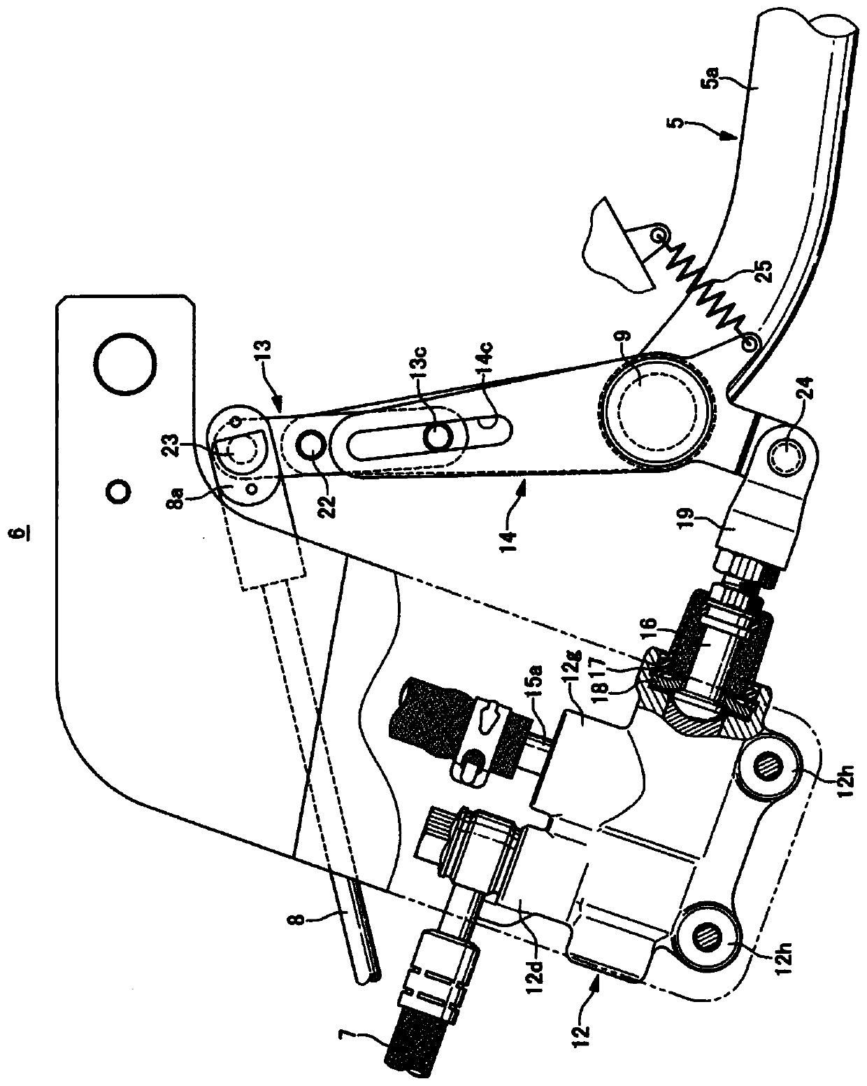 Braking device for joystick type vehicles