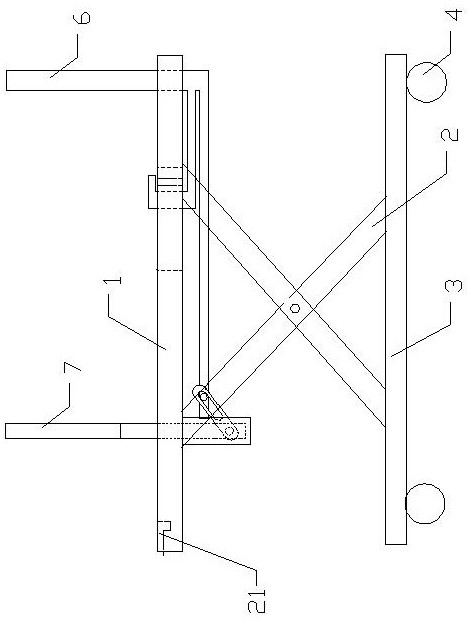 Transformer substation inspection robot transferring and lifting device