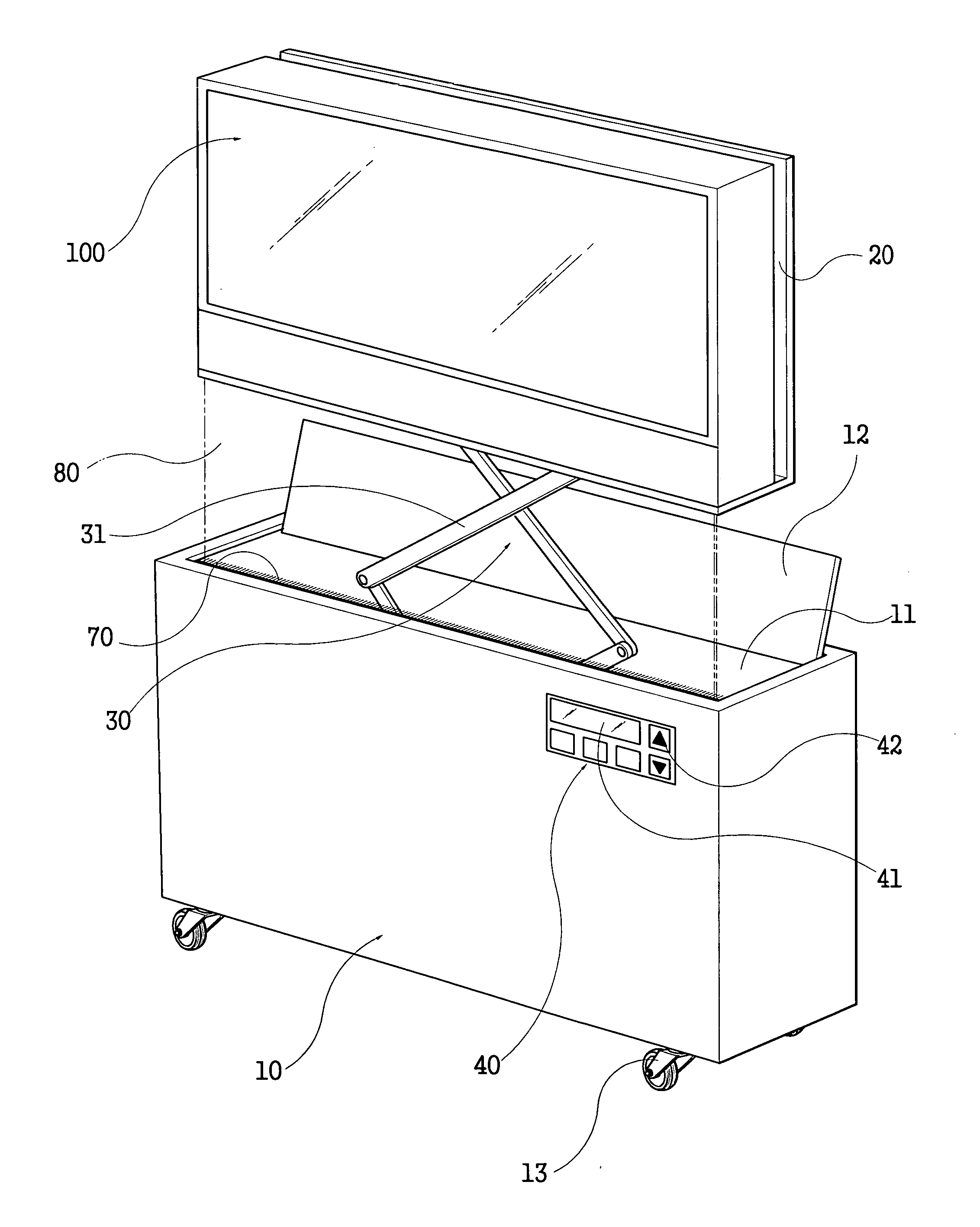 Liquid crystal television container