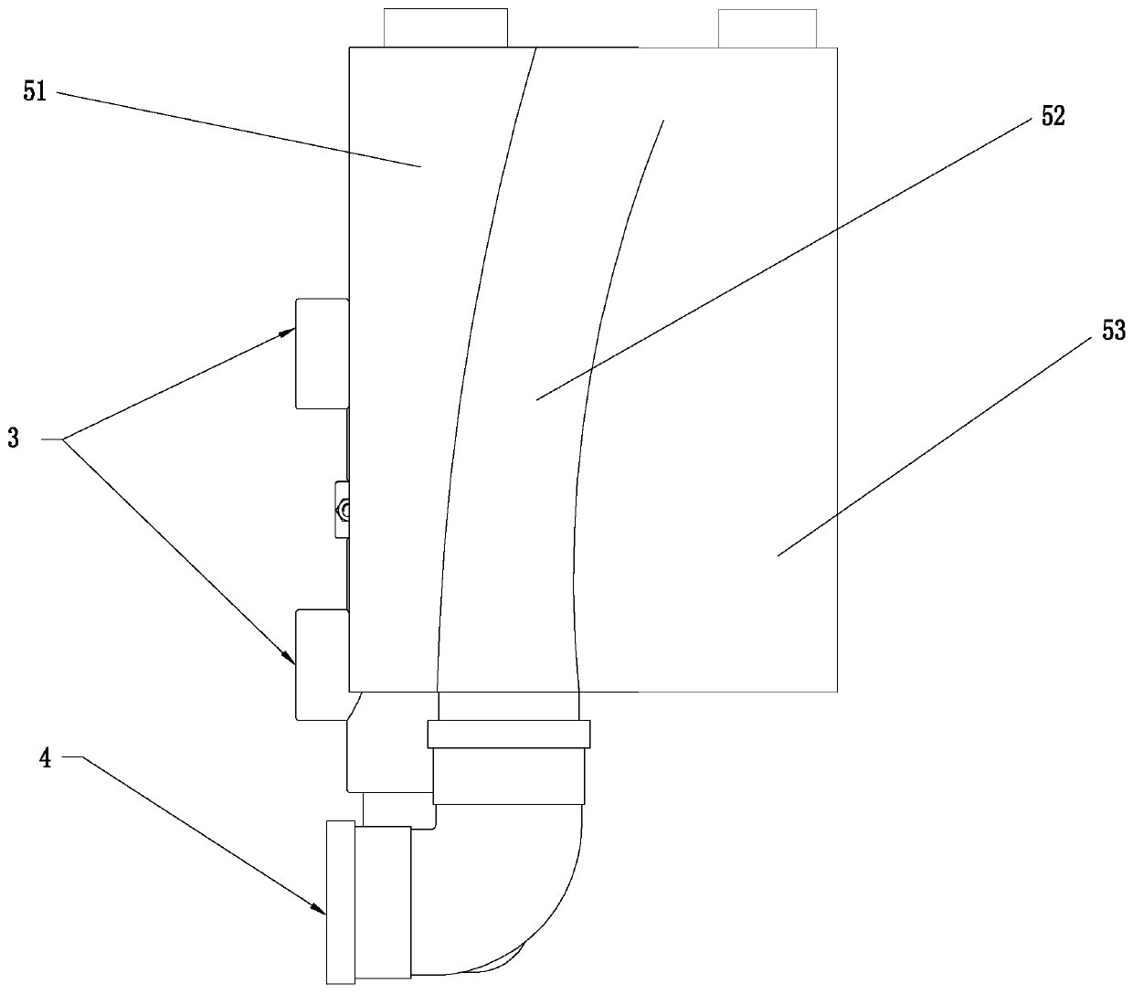 Automatic doffing carriage negative-pressure and air blowing and suction combination device for air spinning