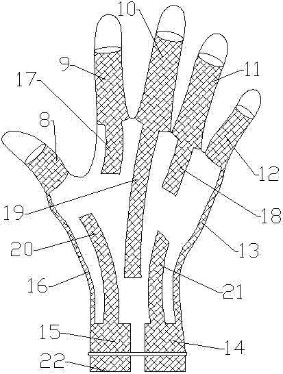 Easily-wearable medical latex glove and using method thereof