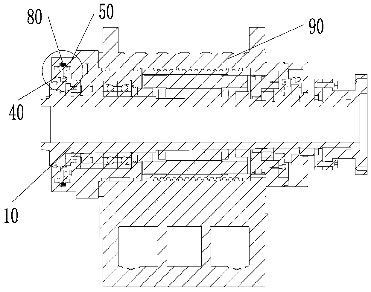 Spindle structure and machine tool with same