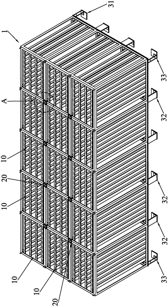 Filtering element, filtering unit and nuclear reactor containment recirculation filter