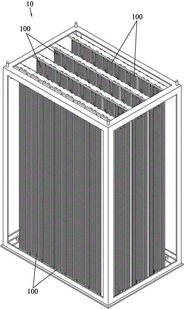 Filtering element, filtering unit and nuclear reactor containment recirculation filter