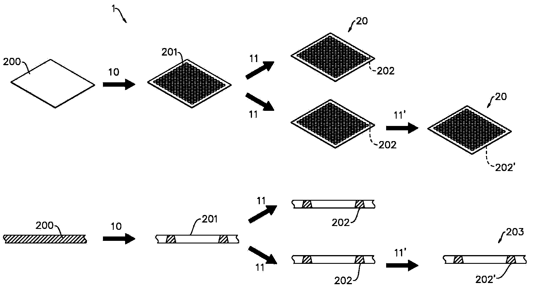 Pre-manufacturing method and pre-manufactured structure for LED package
