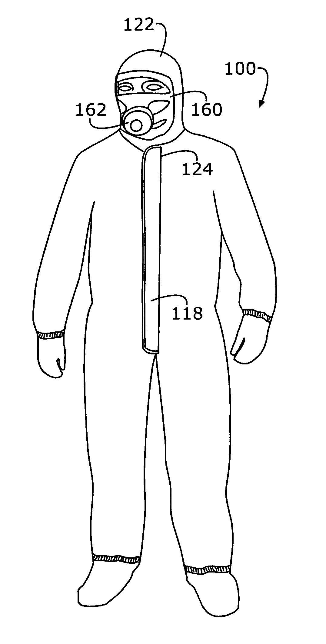 Flameproof, heat resistant, one-piece escape suit