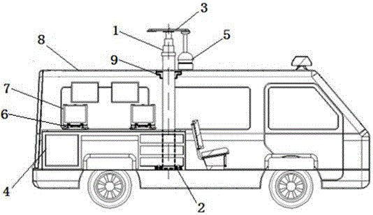 Movable illegal parking snapshot system and implementation method
