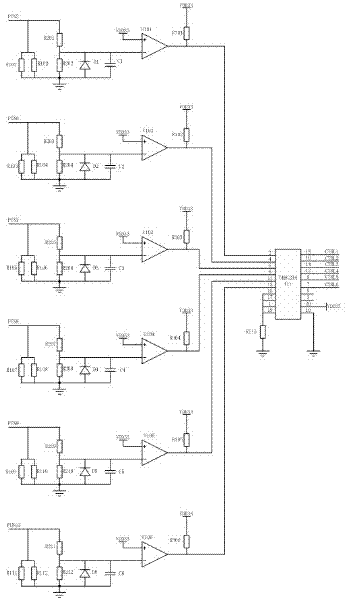 Control input and output circuit for alternating current servo control system for electric fork truck