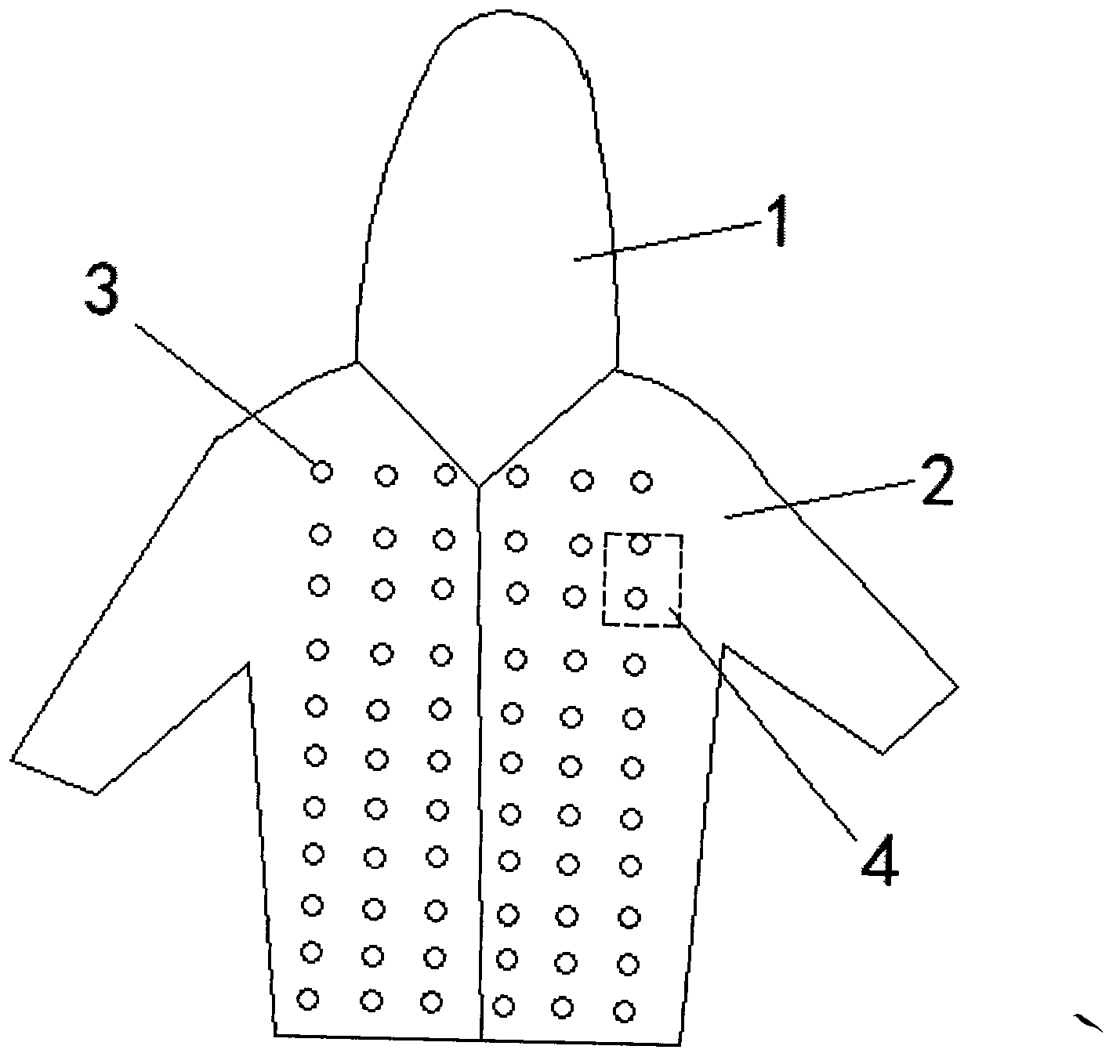 Color light electricity conducting and antibiosis performance clothes