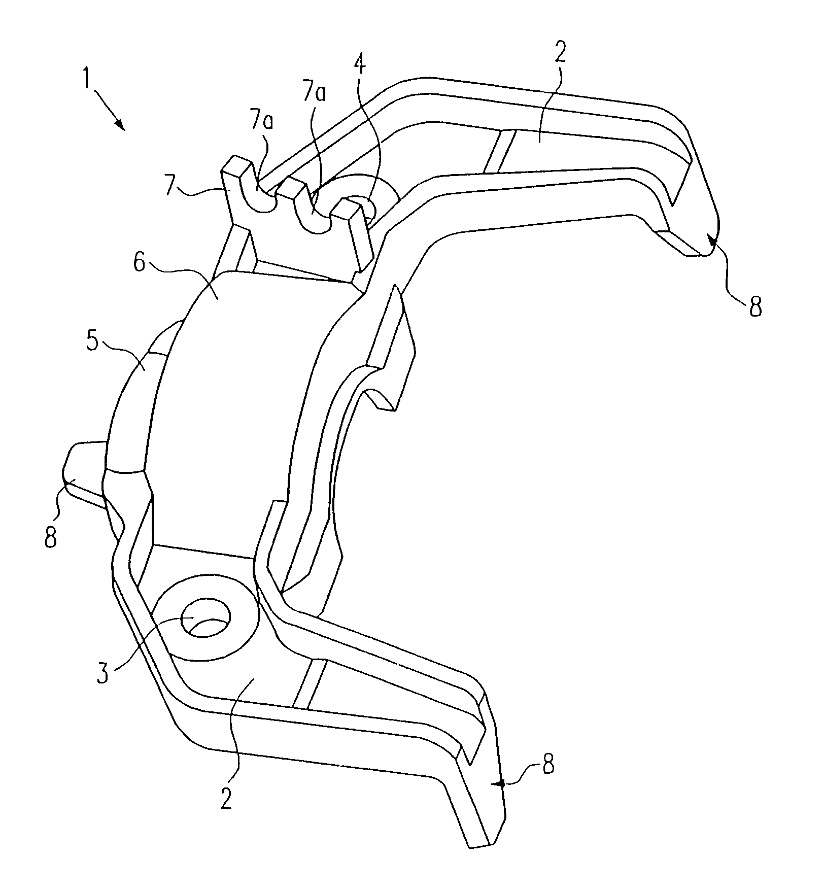 Power tool with internal fastening element