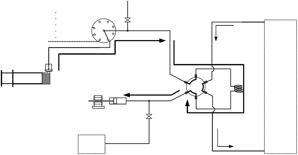Degassing sampling device using mechanical oscillation method