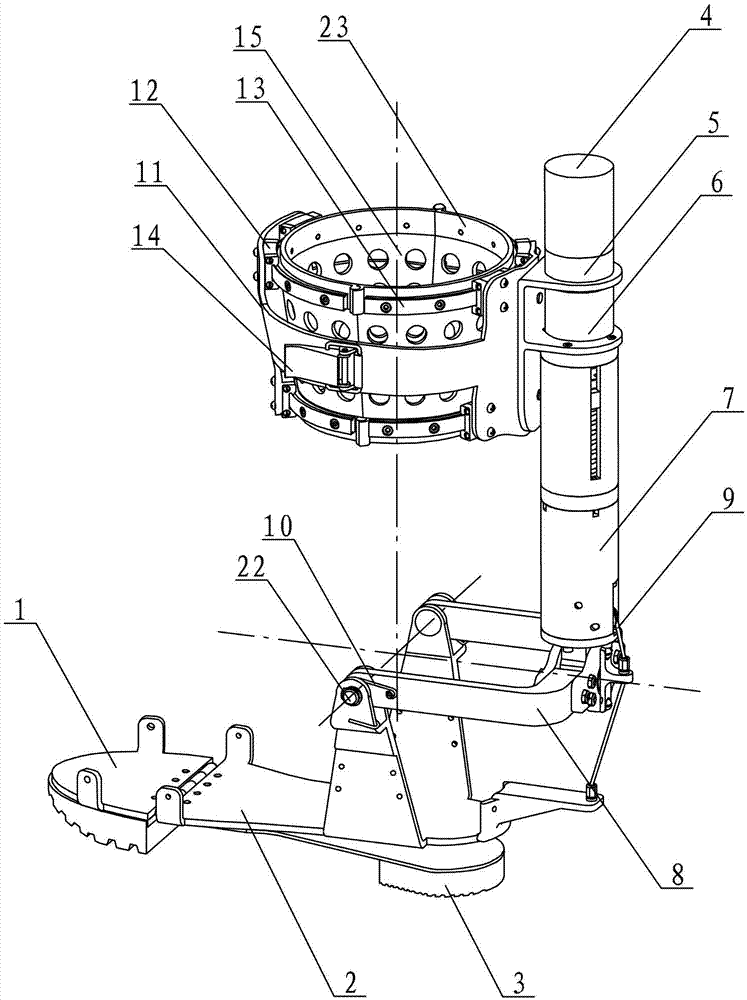 Pseudo passive power assisting device for ankle joint movement