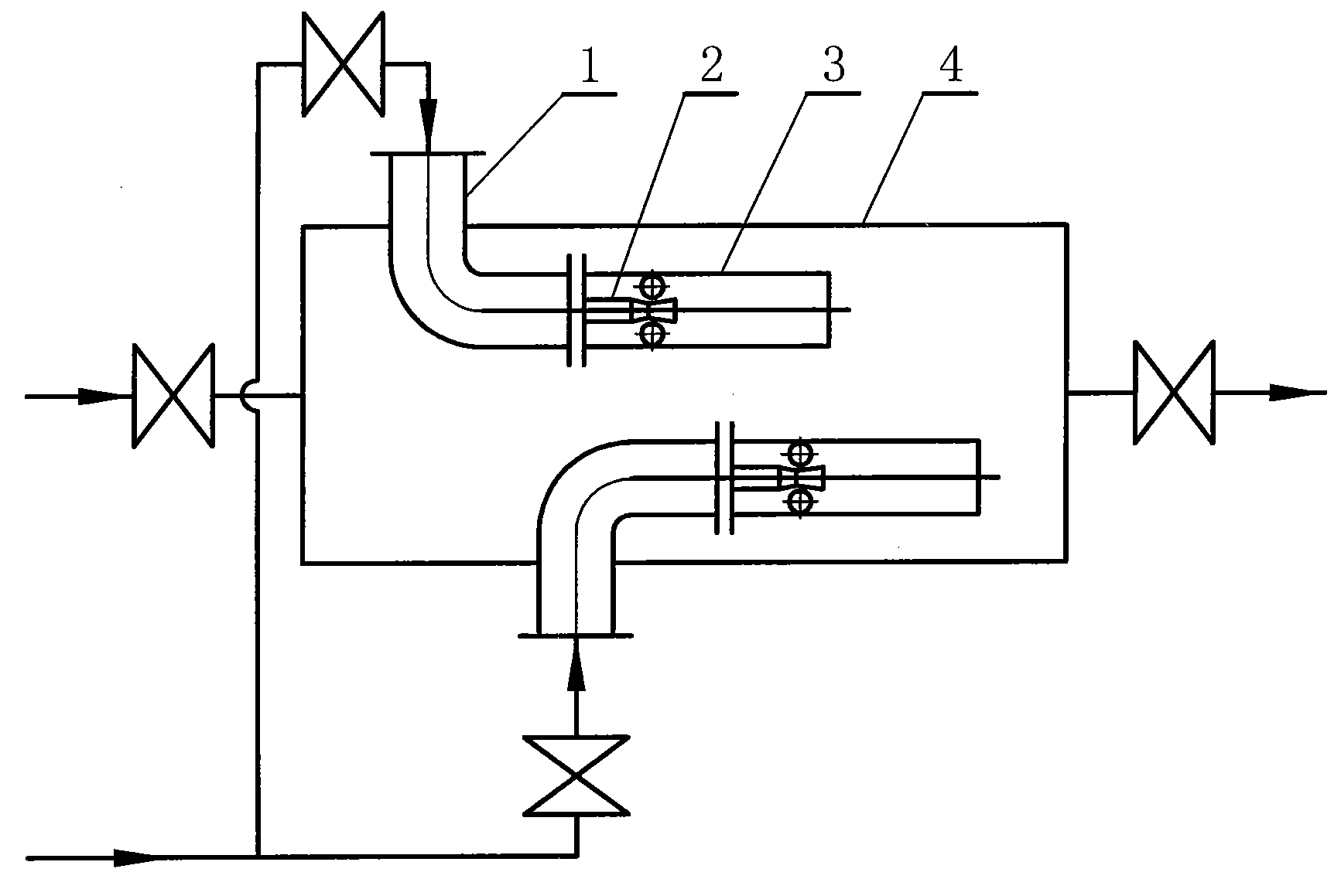 Multi-nozzle and multi-channel heater of steam-water two phase flow mixed type
