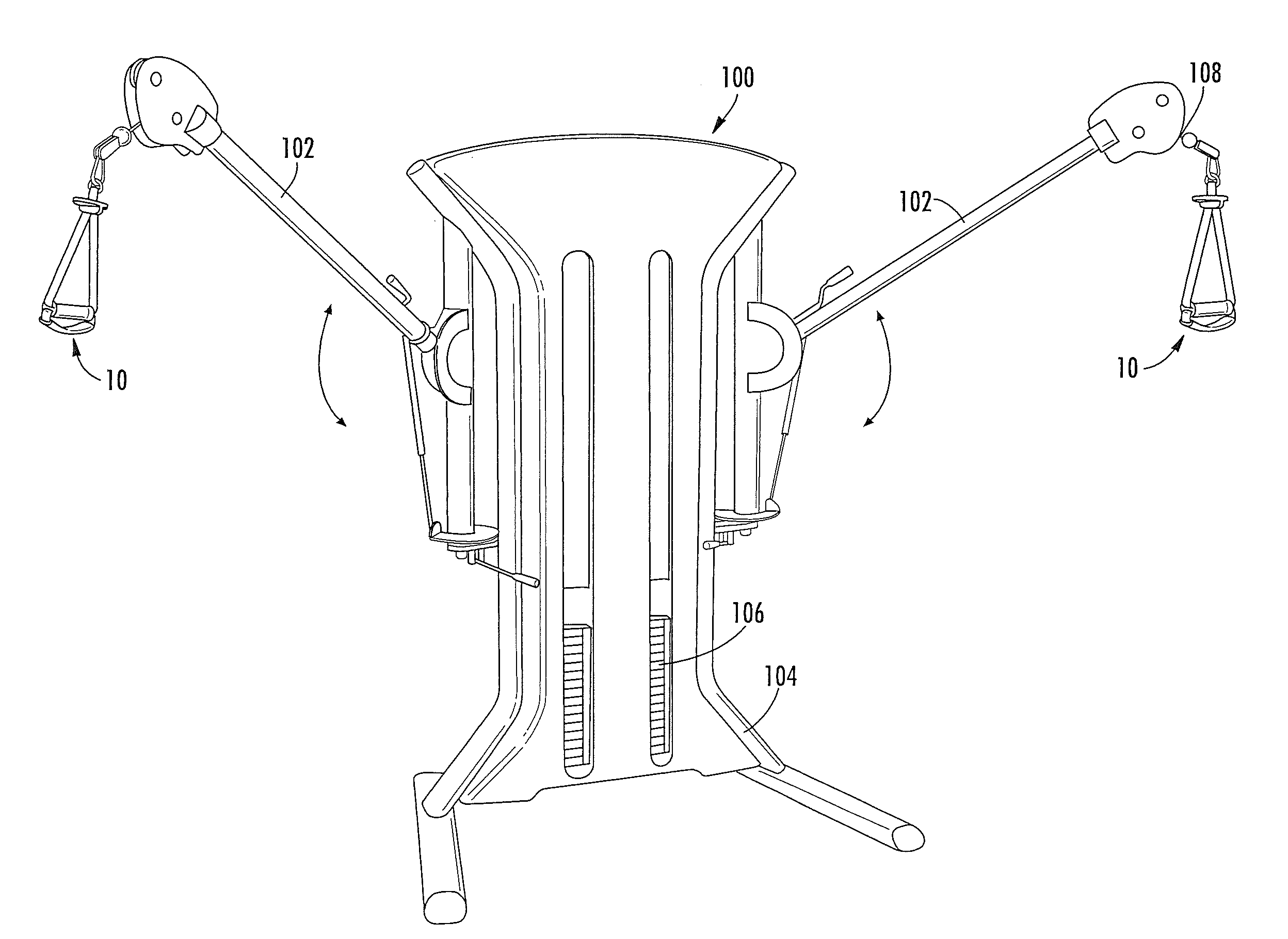 Multi-function handle for weight training machine