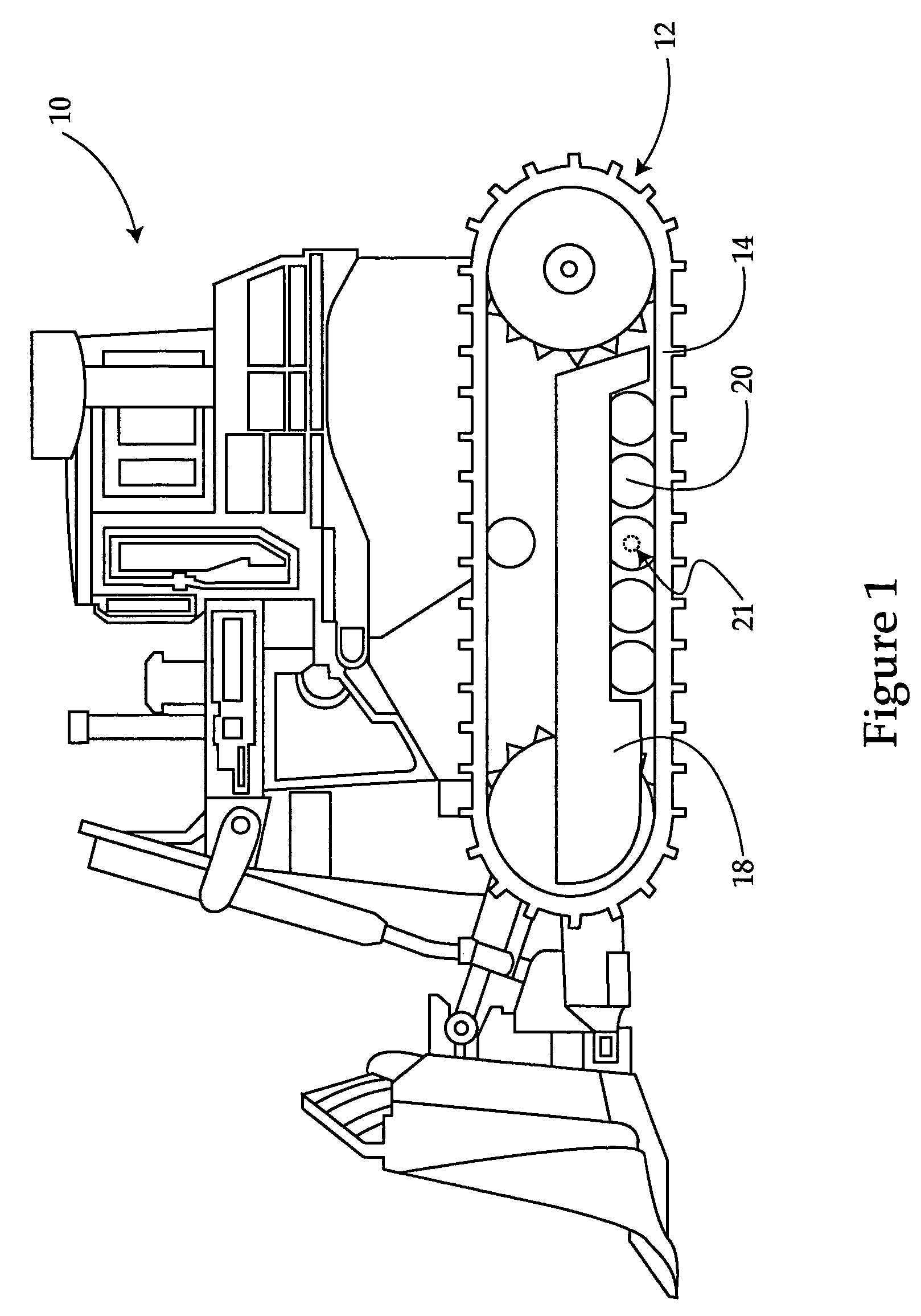Machine track roller assembly