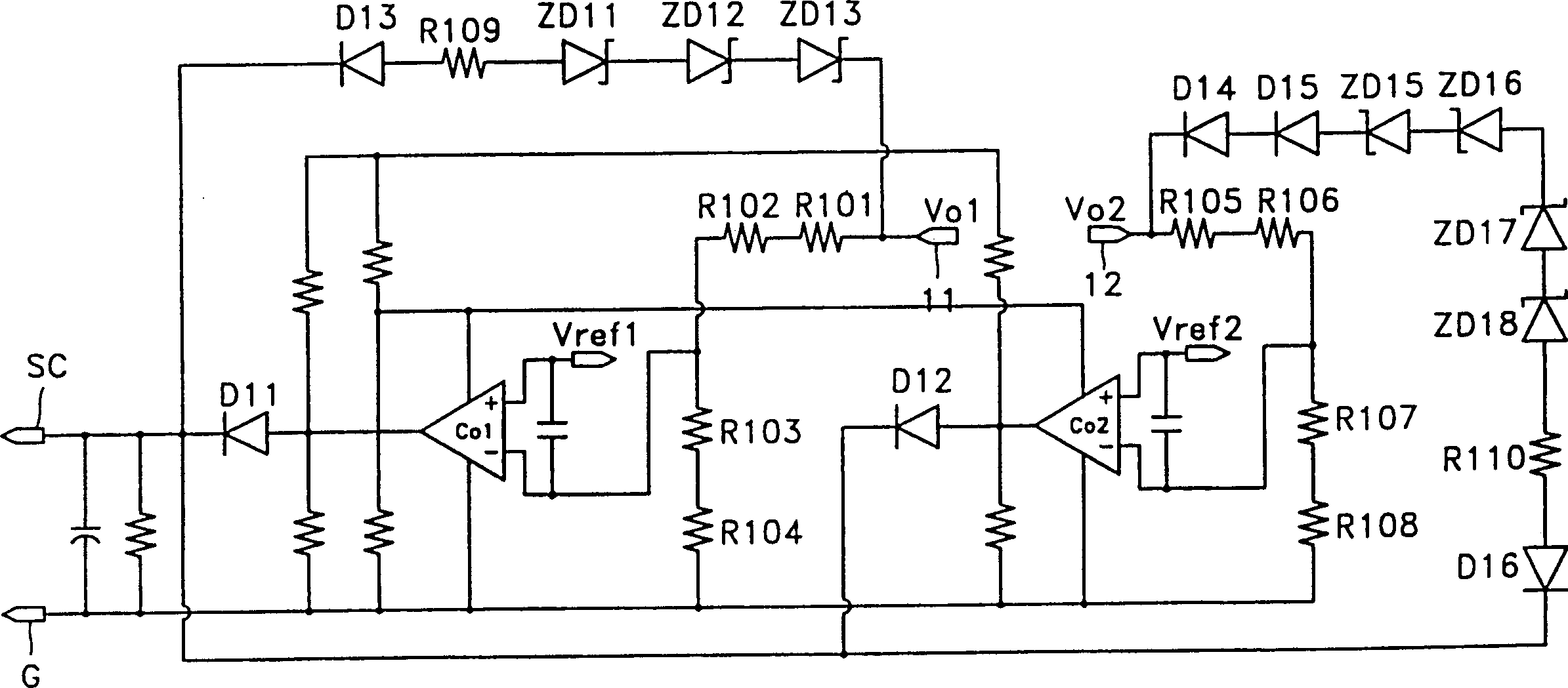 Plasma body display screen over current detection device