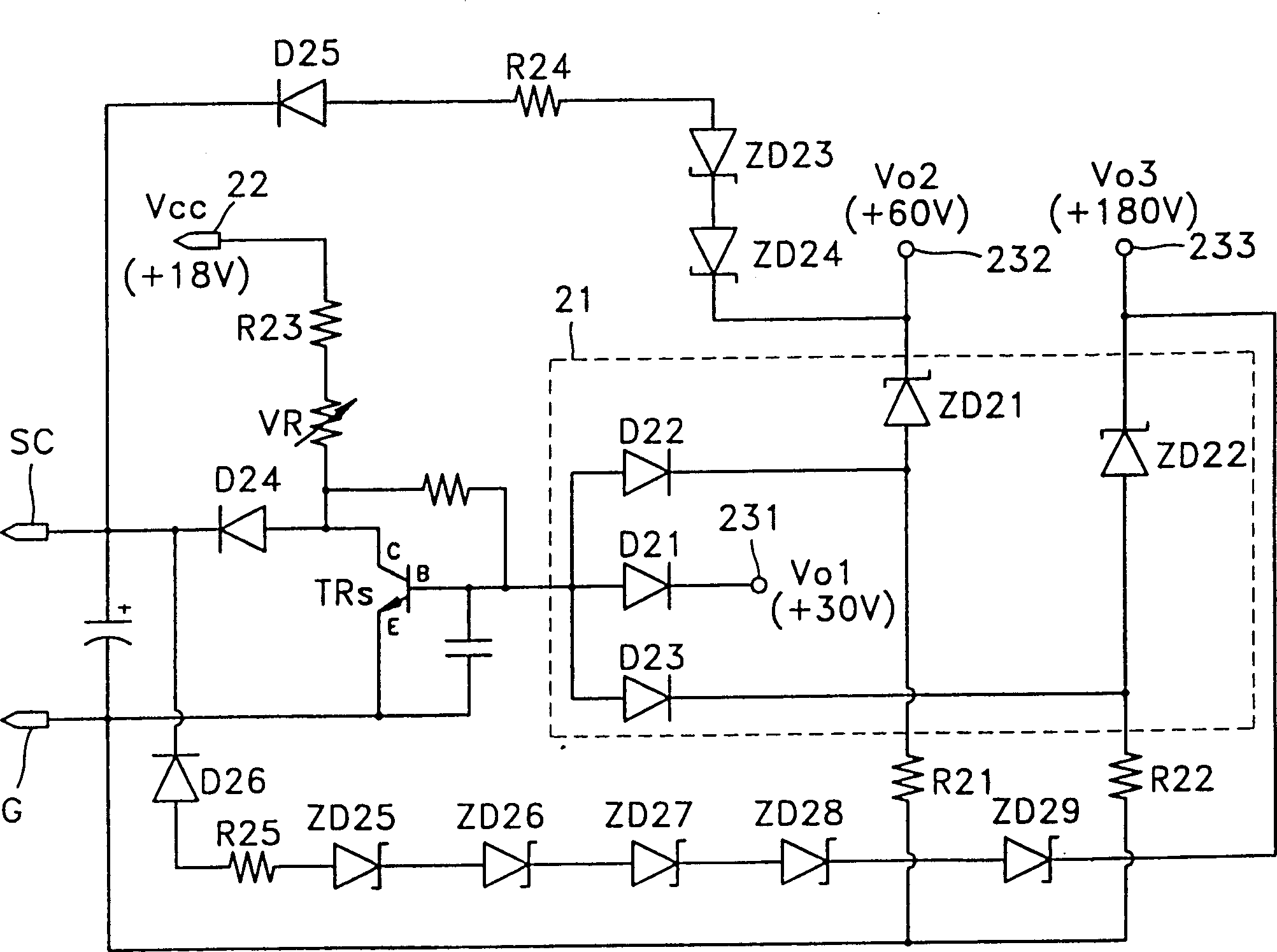 Plasma body display screen over current detection device