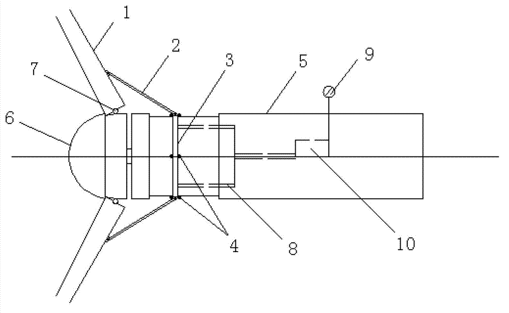 Retractable wind power generator blade