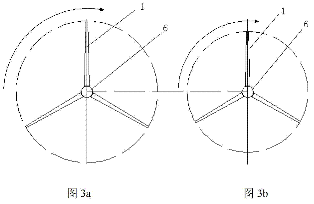 Retractable wind power generator blade