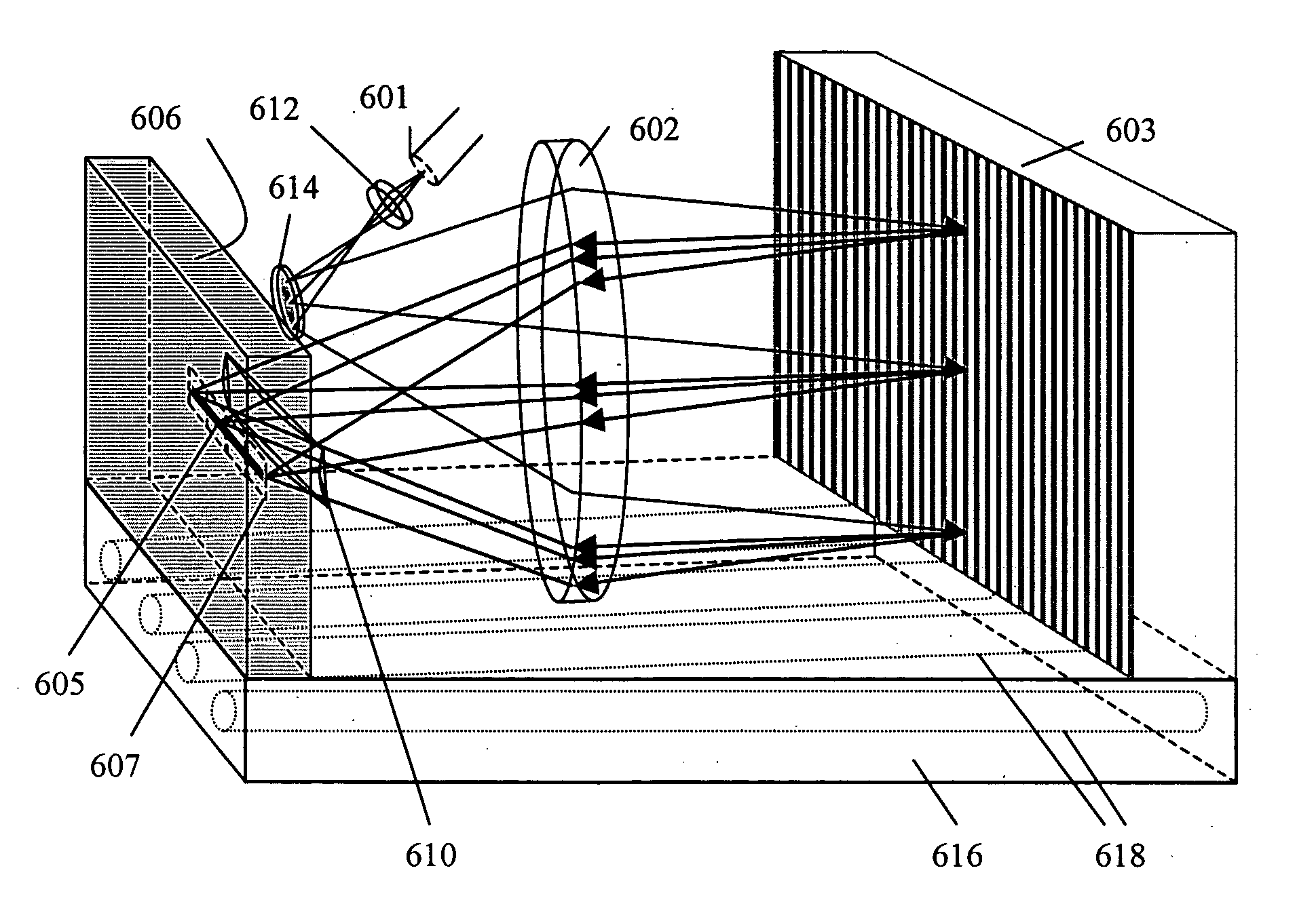 Littrow spectrometer and a spectral domain optical coherence tomography system with a littrow spectrometer