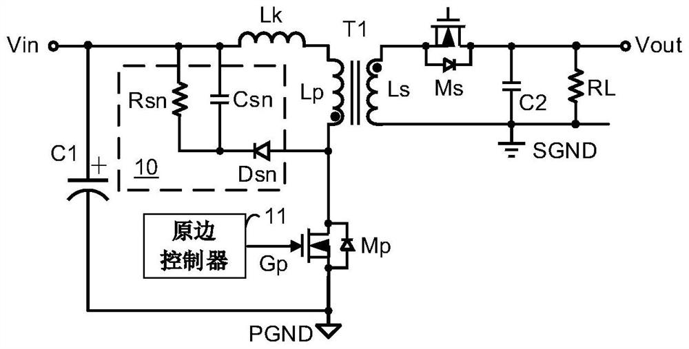 Energy recovery circuit for isolating voltage converter and method thereof