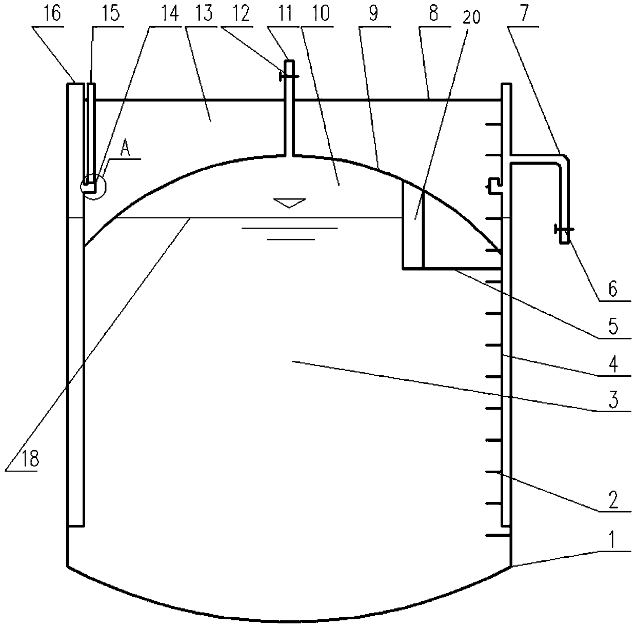 Omnibearing dynamic anaerobic fermentation tank