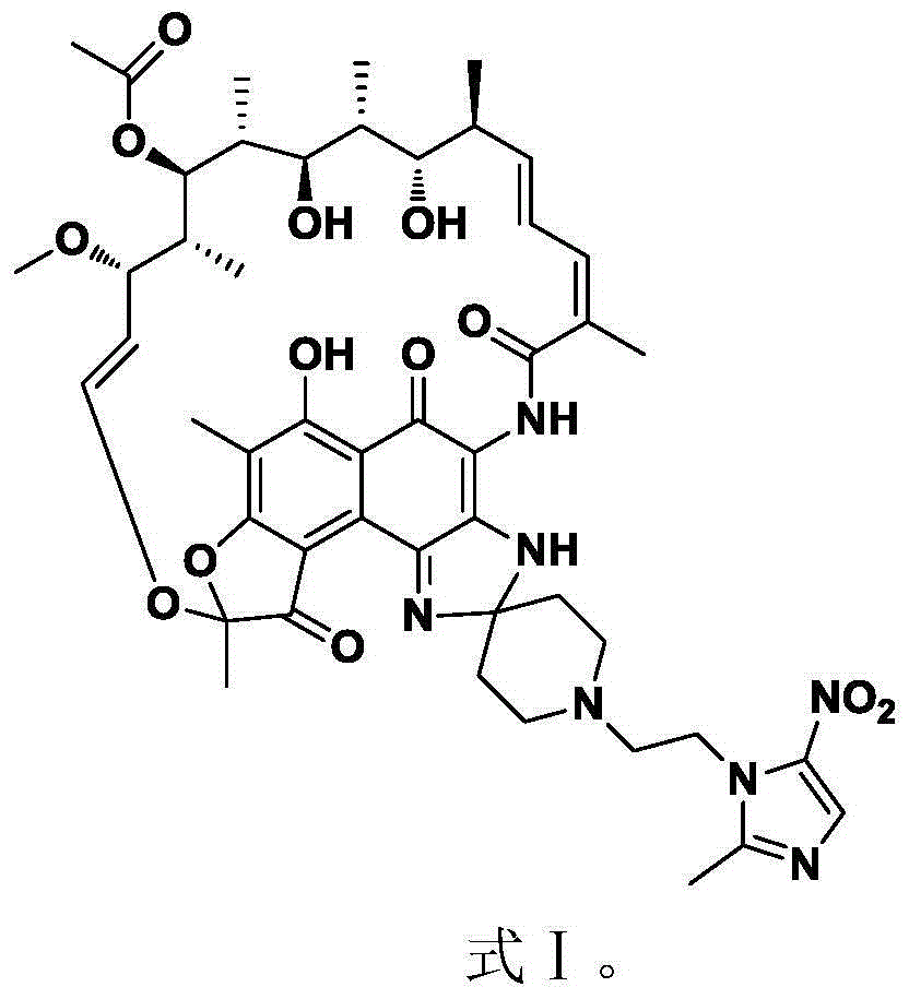 Novel application of rifamycin-nitroimidazole coupling molecule