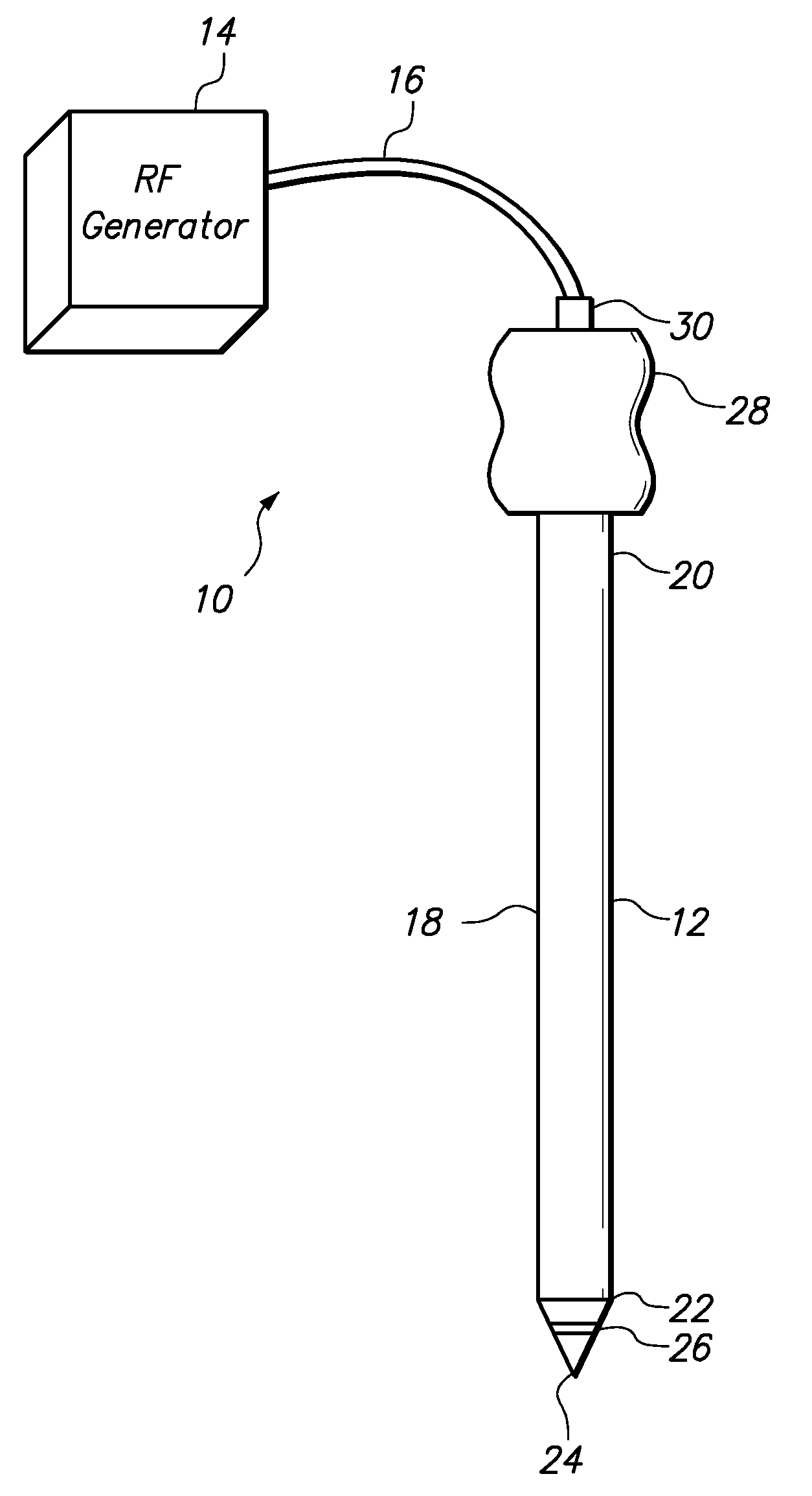 Medical probe with echogenic and insulative properties