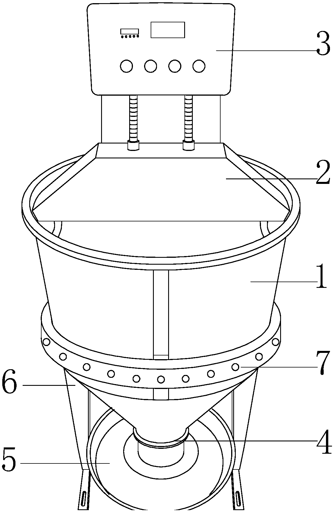 Chick feeding device with classified blow repelling function