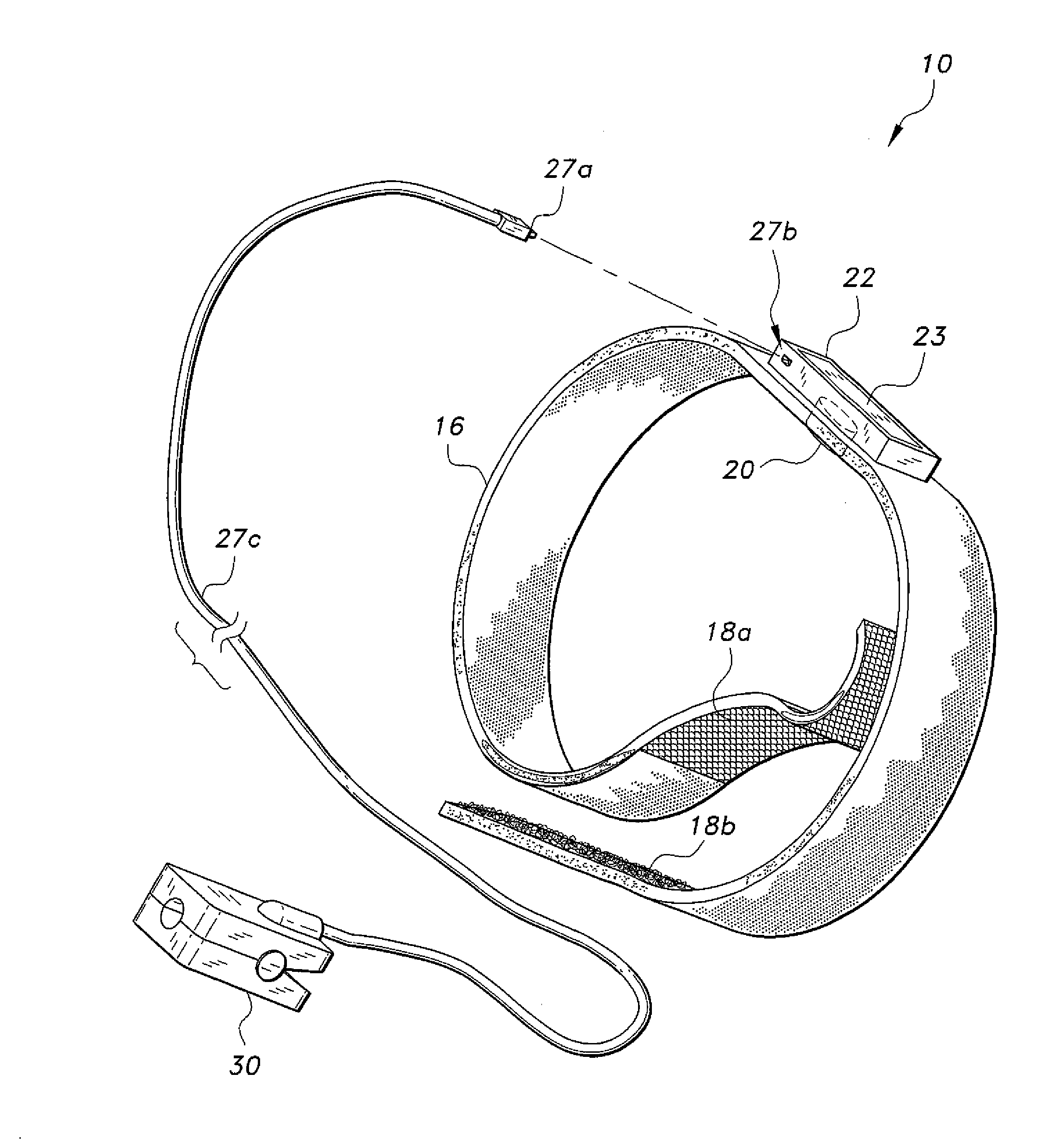 Wearable acoustic device for monitoring breathing sounds