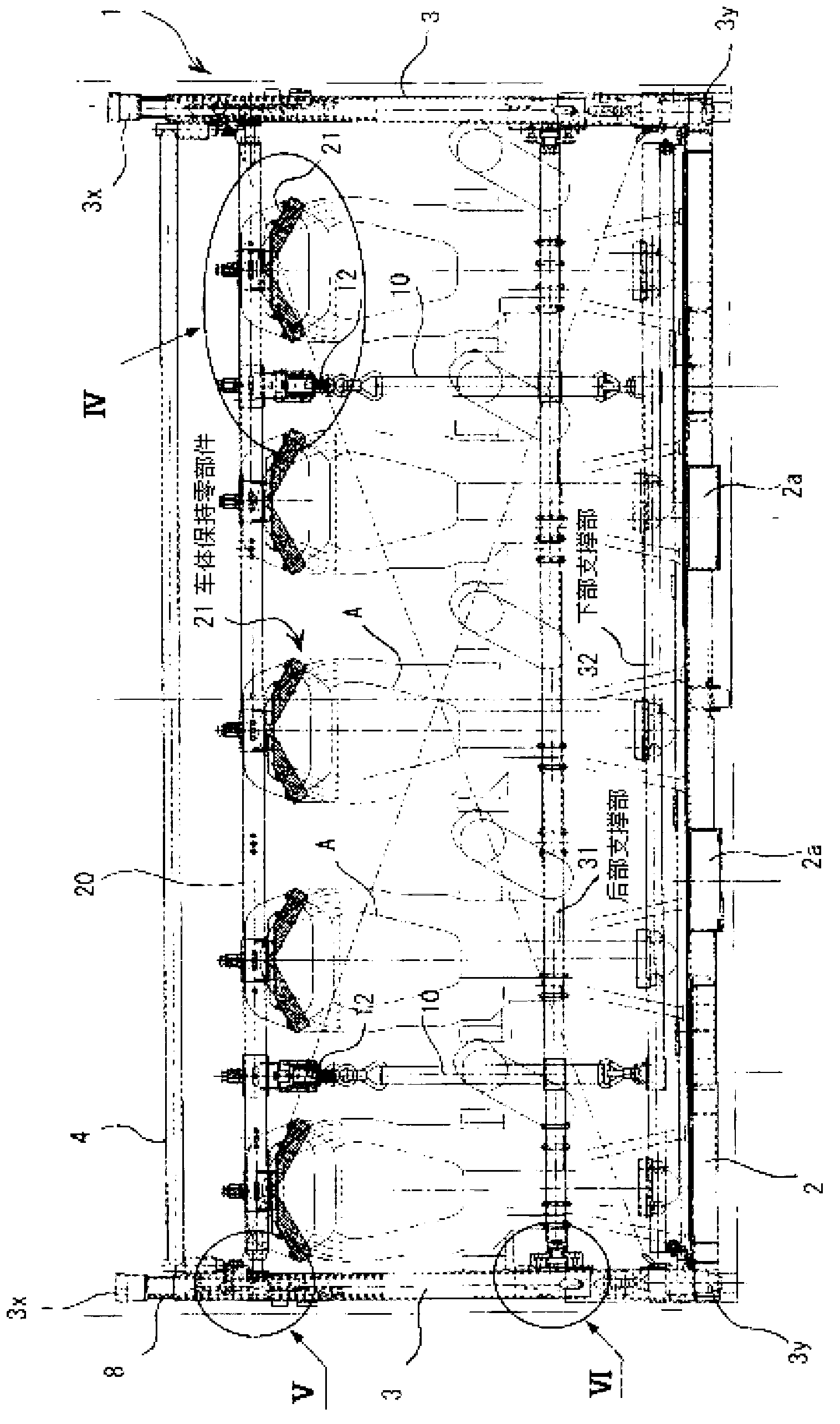 Securing device for transporting two-wheeled vehicle