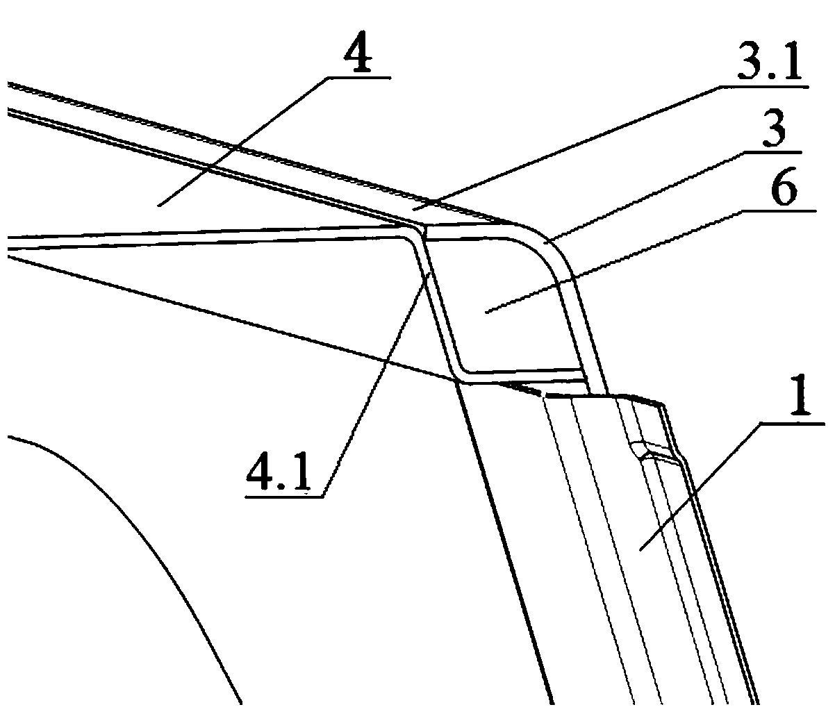 Single-board structural internal truss car body