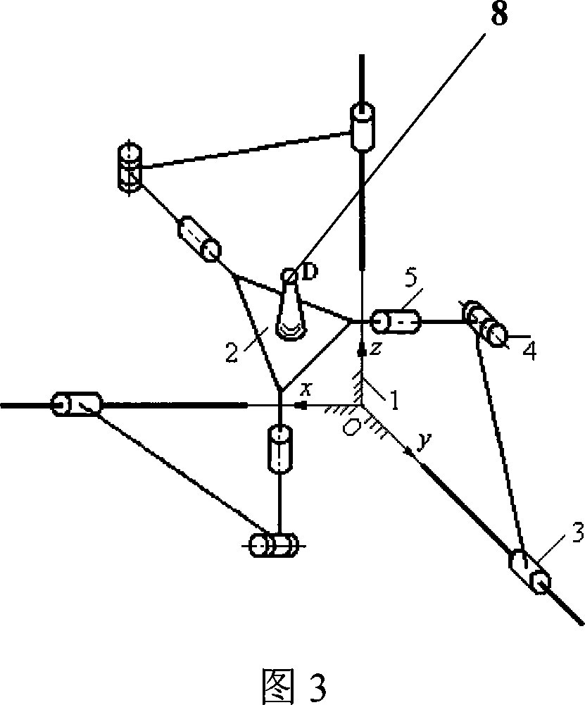 Non-singular completely isotropic space mobile parallel mechanism