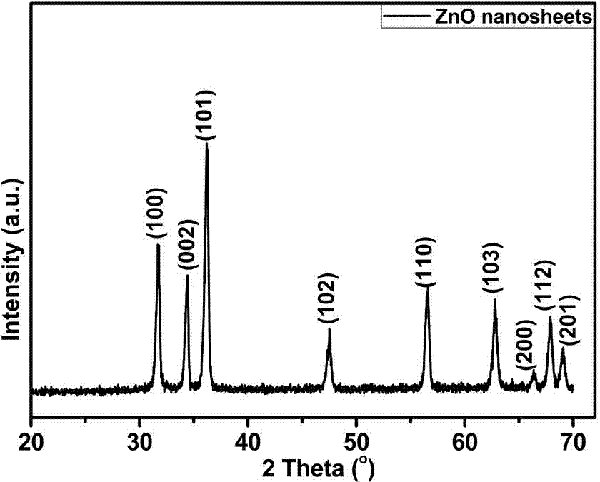 Method for in-situ growth of two-dimensional lamellar structured nano-zinc oxide on ceramic tube