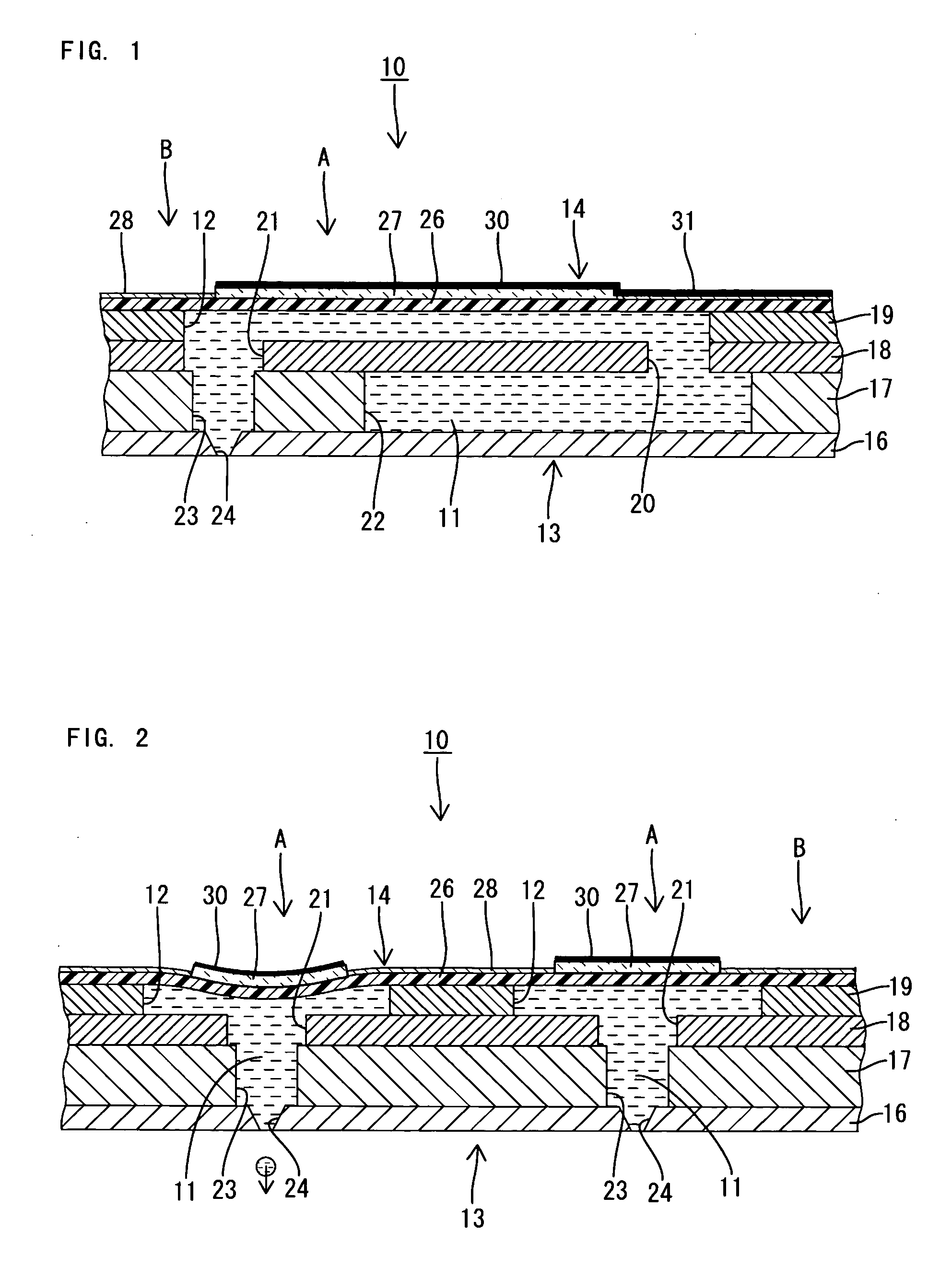 Piezoelectric actuator, inkjet head and fabrication methods thereof