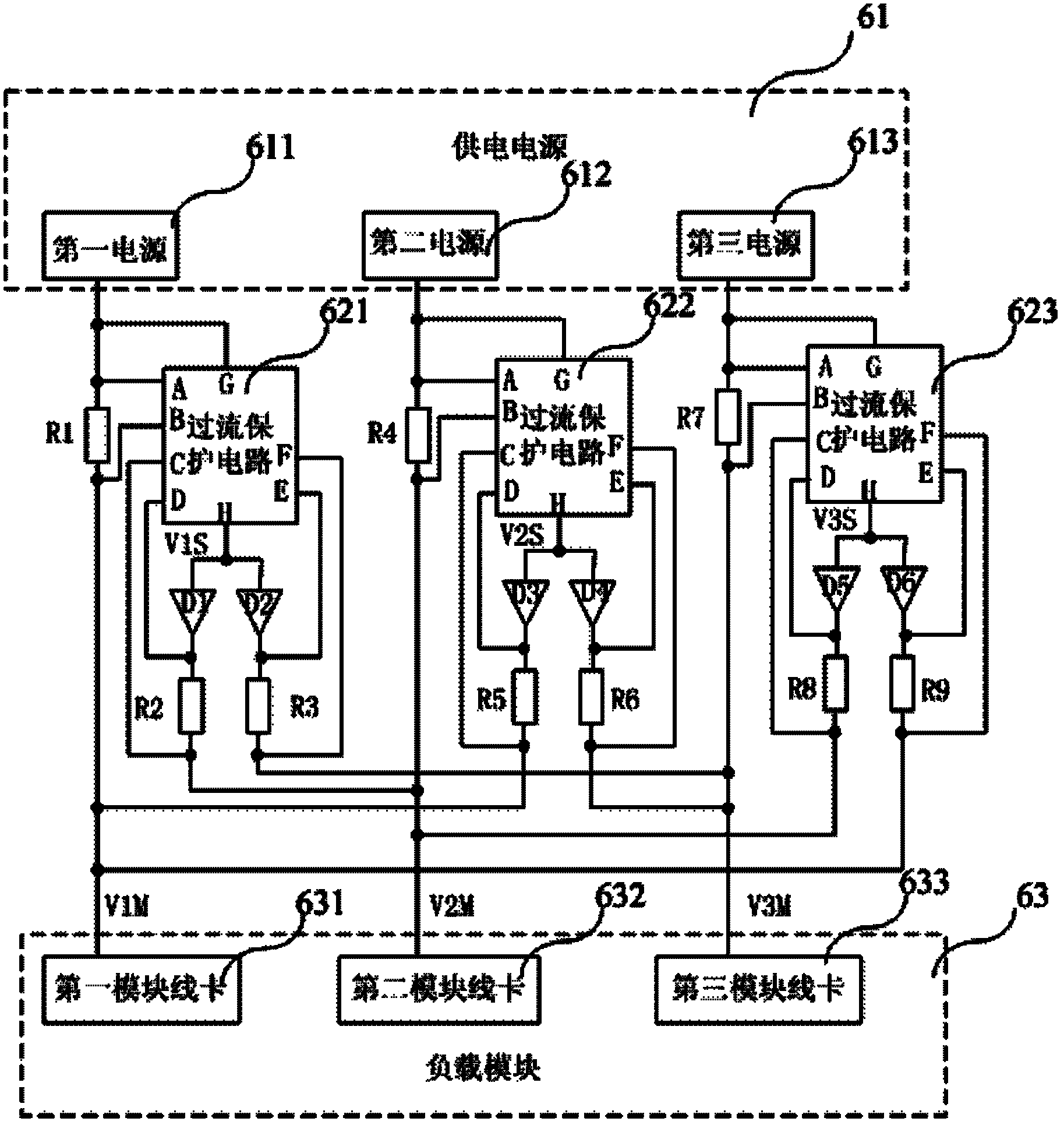 Multi-power supply control devices and system thereof