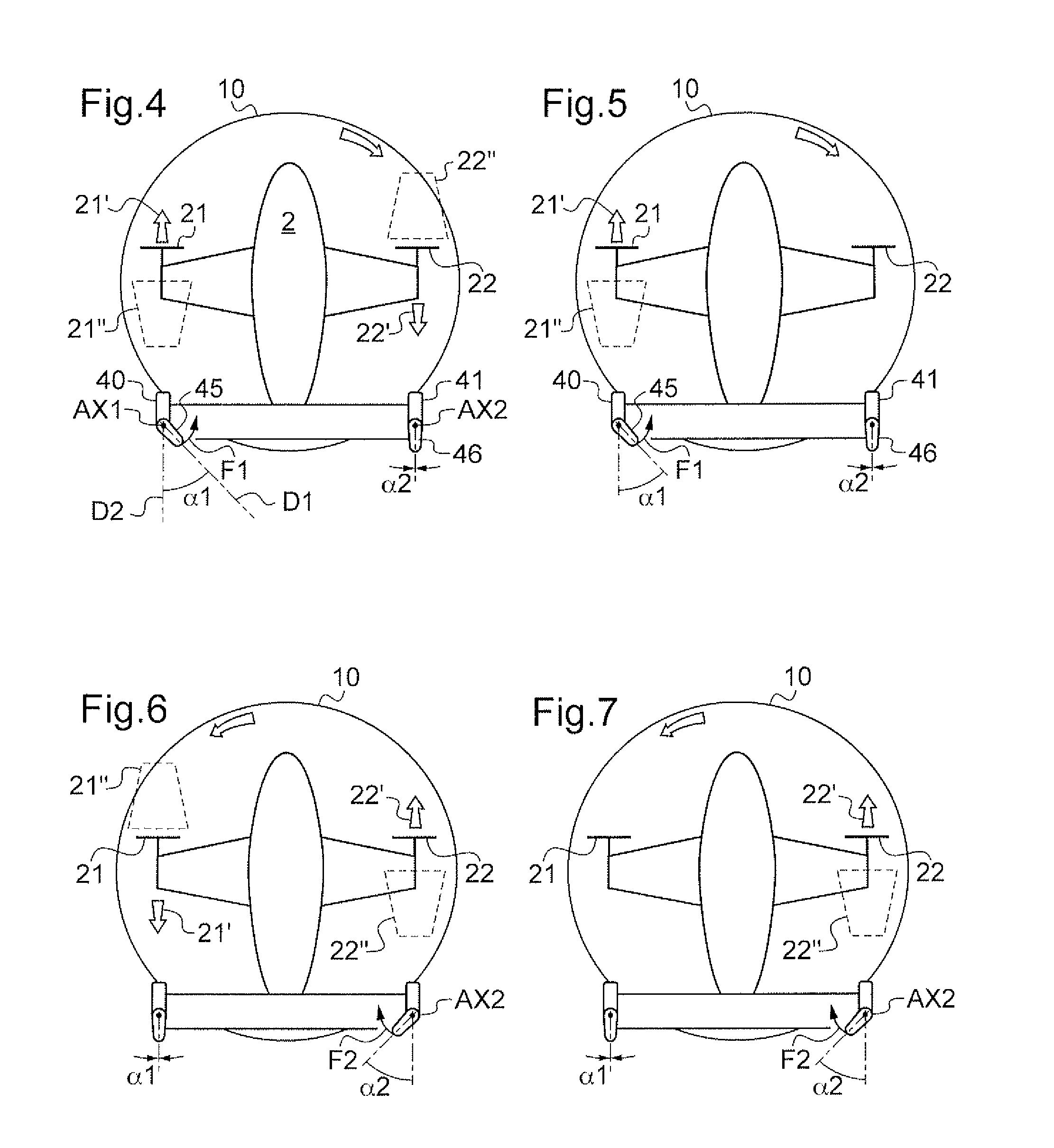 Method and a device for optimizing the operation of propulsive propellers disposed on either side of a rotorcraft fuselage