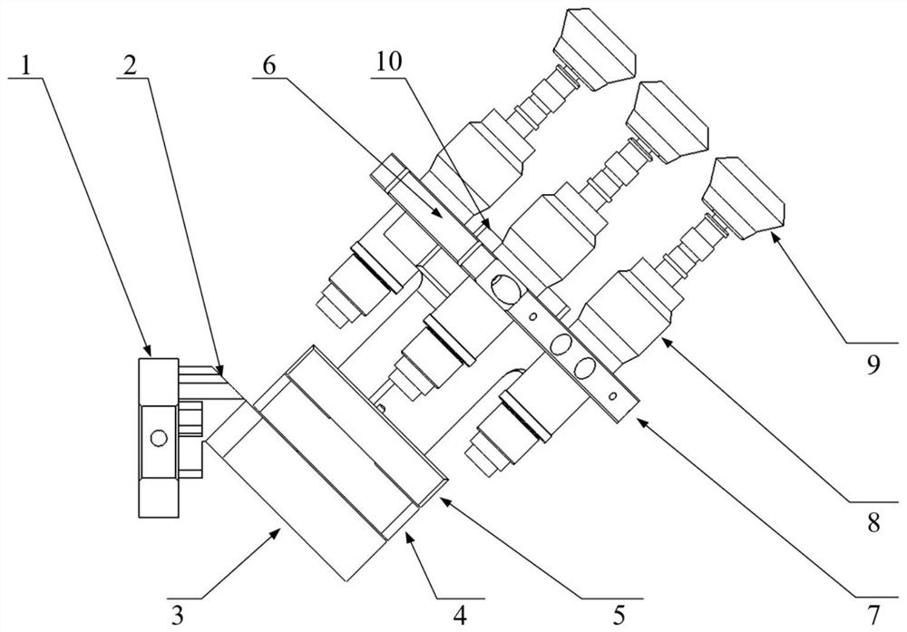 Six-axis robot self-adaptive deburring machining mechanism and control method thereof