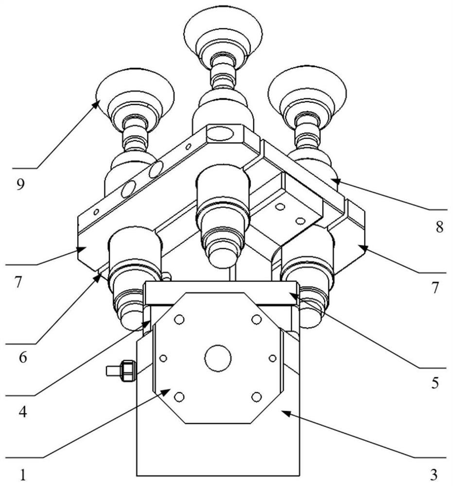 Six-axis robot self-adaptive deburring machining mechanism and control method thereof