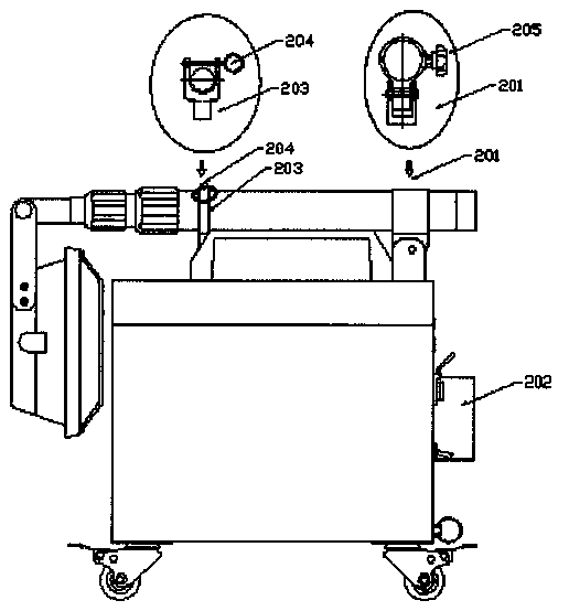 Mobile illumination lamp capable of rapidly replacing battery