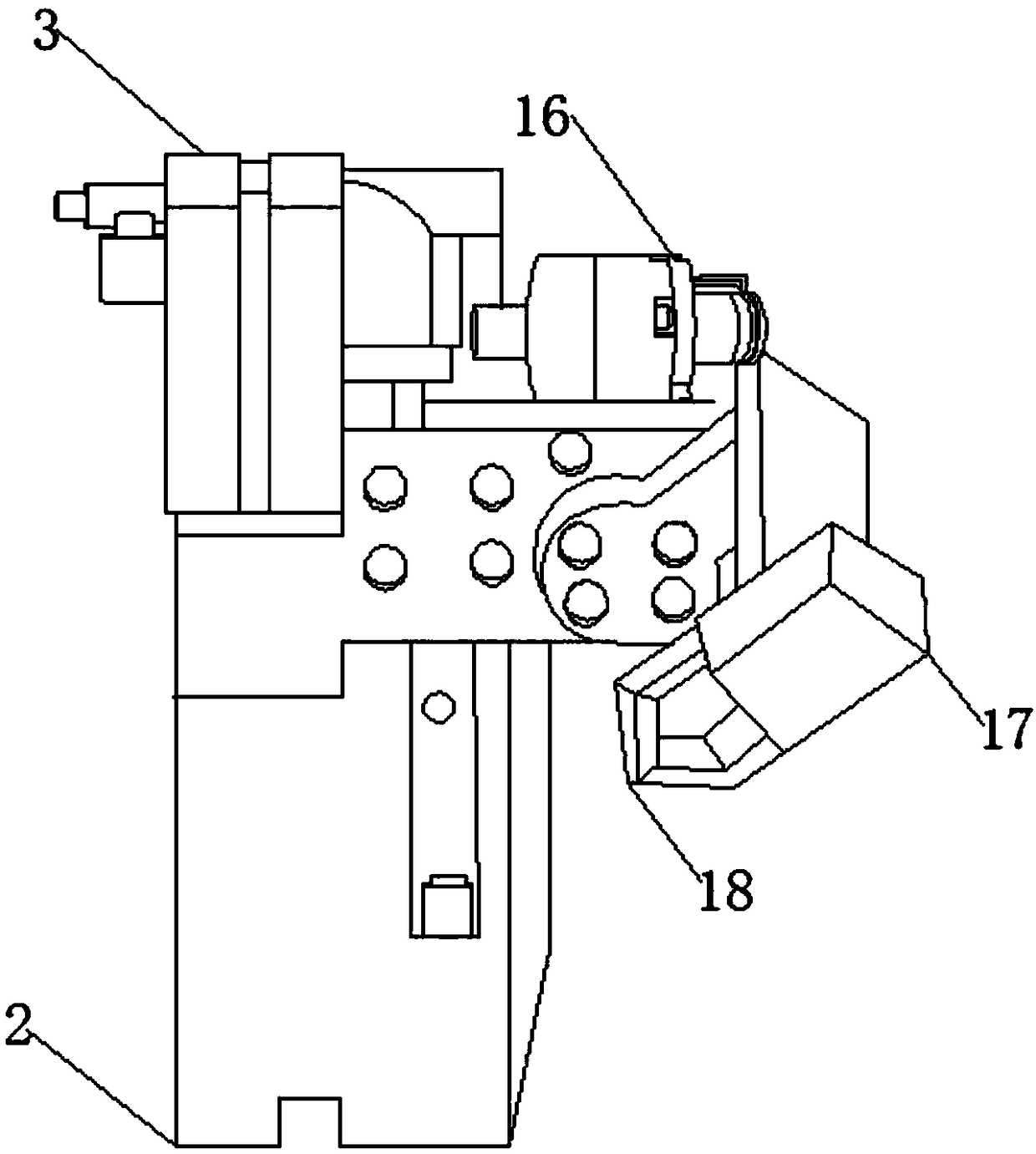 Automatic film tearing mechanism of manipulator