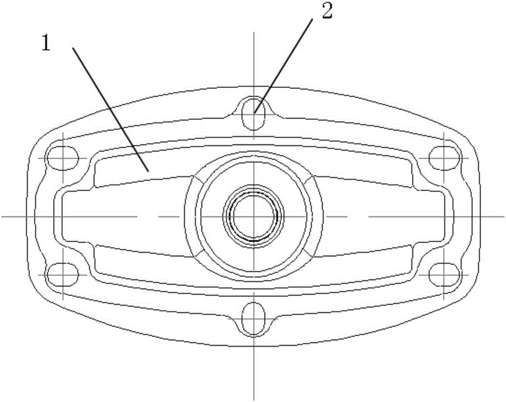 Valve cover bolt hole lost mould and direct molding process thereof