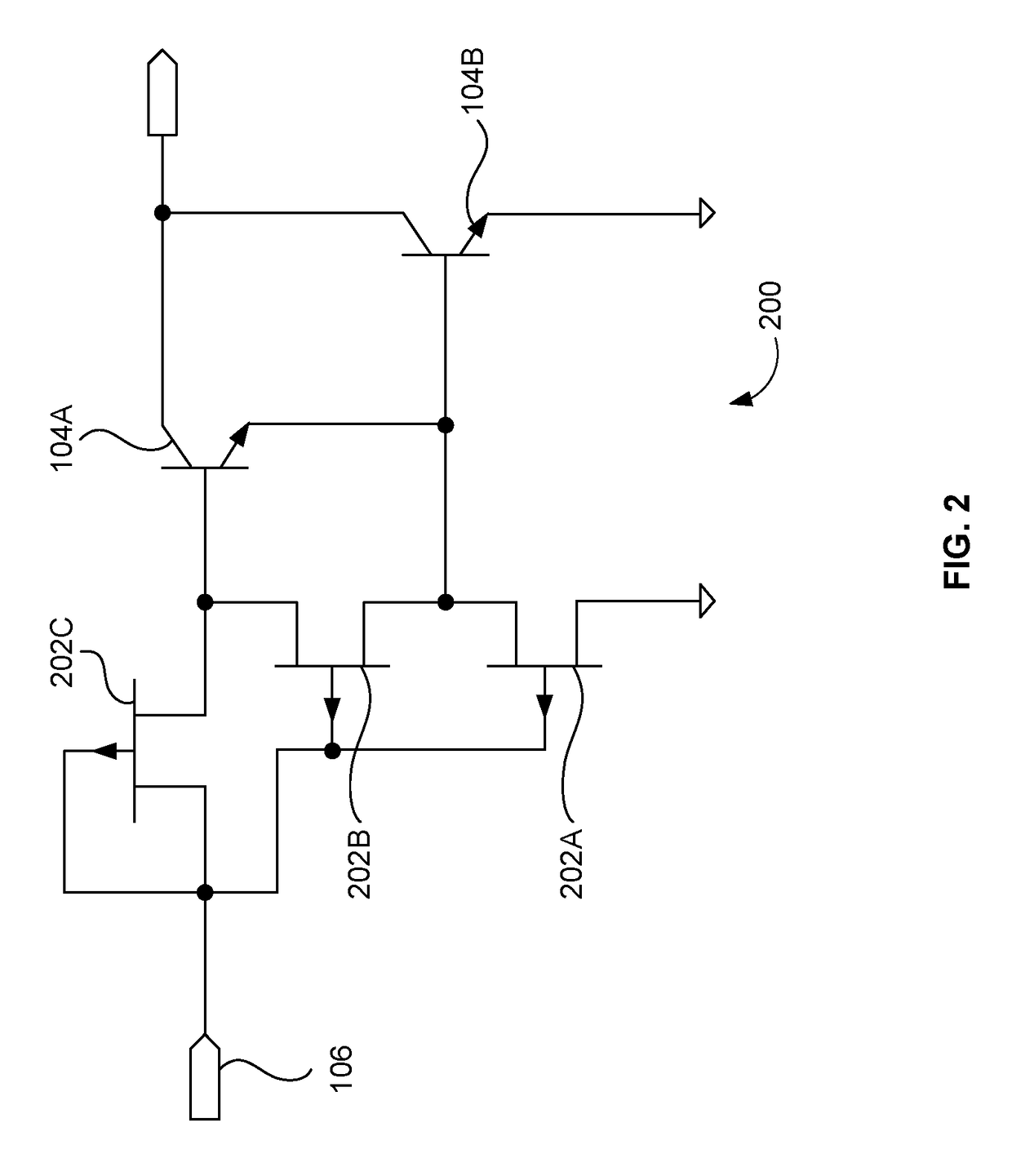 Configuration of JFET for base drive bipolar junction transistor with automatic compensation of beta variation